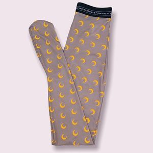 Marine Serre Tan and Orange Moon with Purple Shadow Leggings, size small